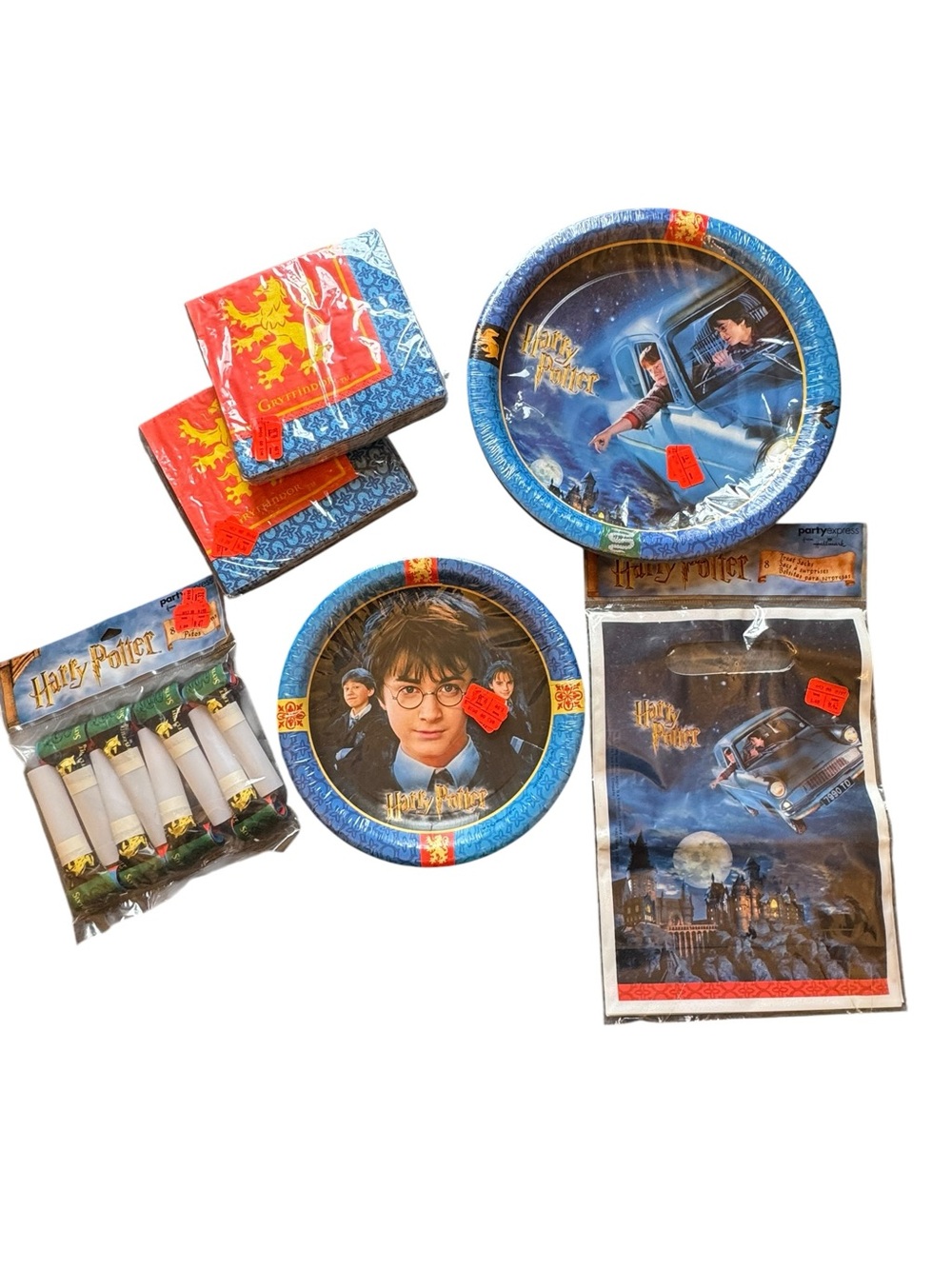 Warner Bros. Harry Potter Blue & Red Disposable Party Tableware Set- 8 kids